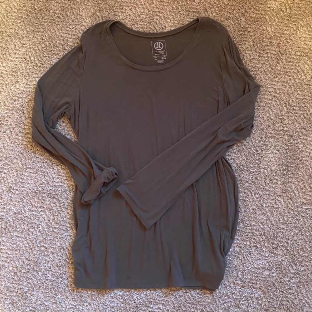 Olive Green Maternity Long Sleeve Top